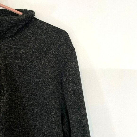 Old Navy Men's Quarter Zip Pullover Long Sleeve Knit Sweatshirt in Black Size XL - Picture 4 of 9